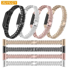 Joyozy Модный женский браслет из нержавеющей стали для Fitbit Charge 3 браслет из нержавеющей стали Смарт-часы сменный ремешок