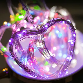 

1M 2M 3M 5M 10M LED String Copper Wire Multicolor Lights Holiday Lighting Fairy Garland Christmas Tree Wedding Party Decoration