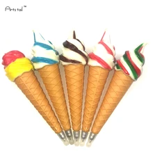 0,5 мм шариковая ручка для мороженого черная масляная Ручка-роллер с магнитом на холодильник шариковая 5 шт. разноцветные украшения для дома детские подарки