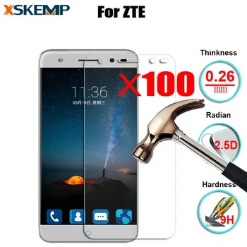 

100Pcs Wholesale HD Tempered Glass Film For ZTE Warp Elite Z9518 Grand X MAX 2 LTE Z988 Prestige N9132 9H 2.5D Screen Protector