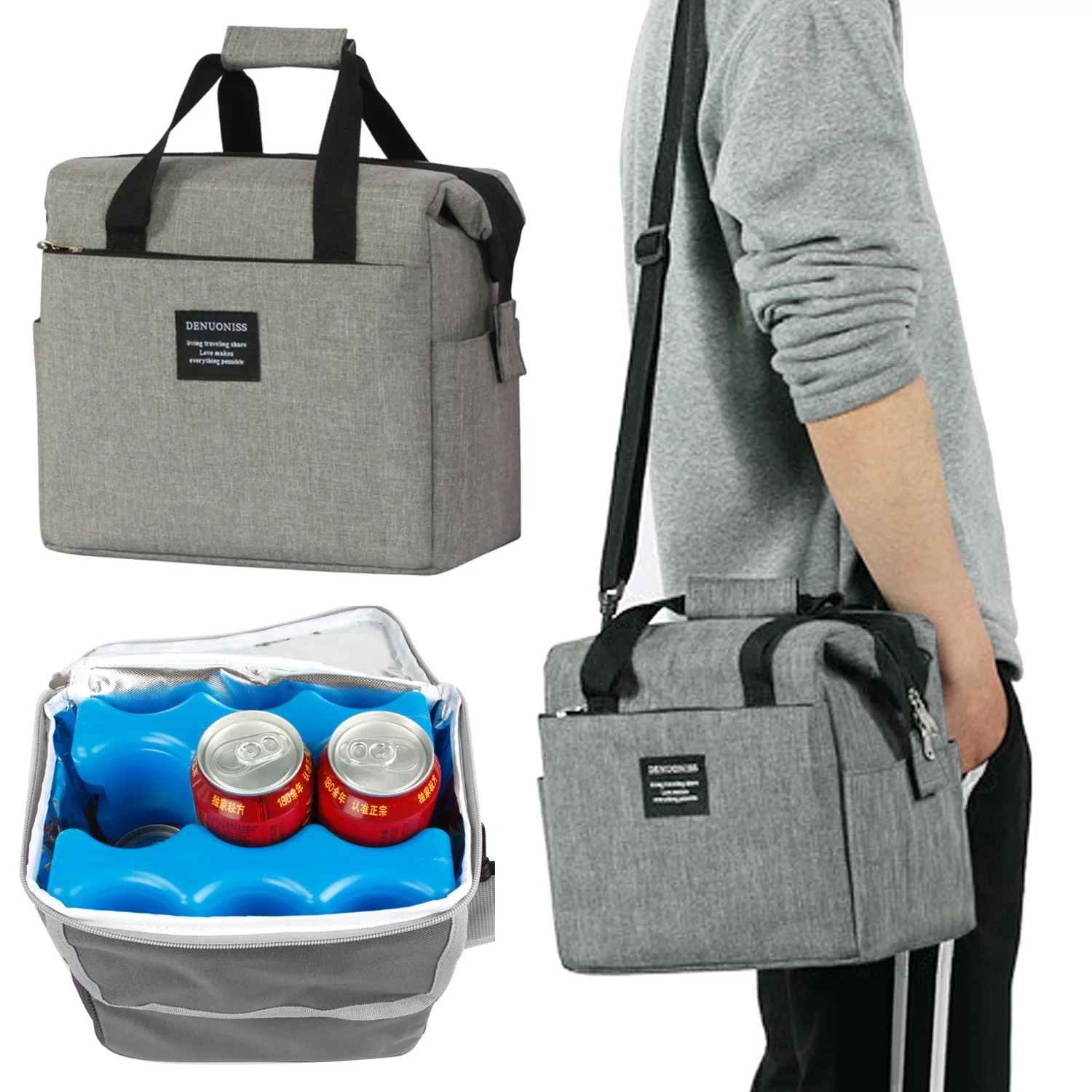 

Portable Reusable Oxford Cloth Breast Milk Insulated Cooler Bag Breastmilk Storage Insulation Cooler Bags with 600ml Ice Pack