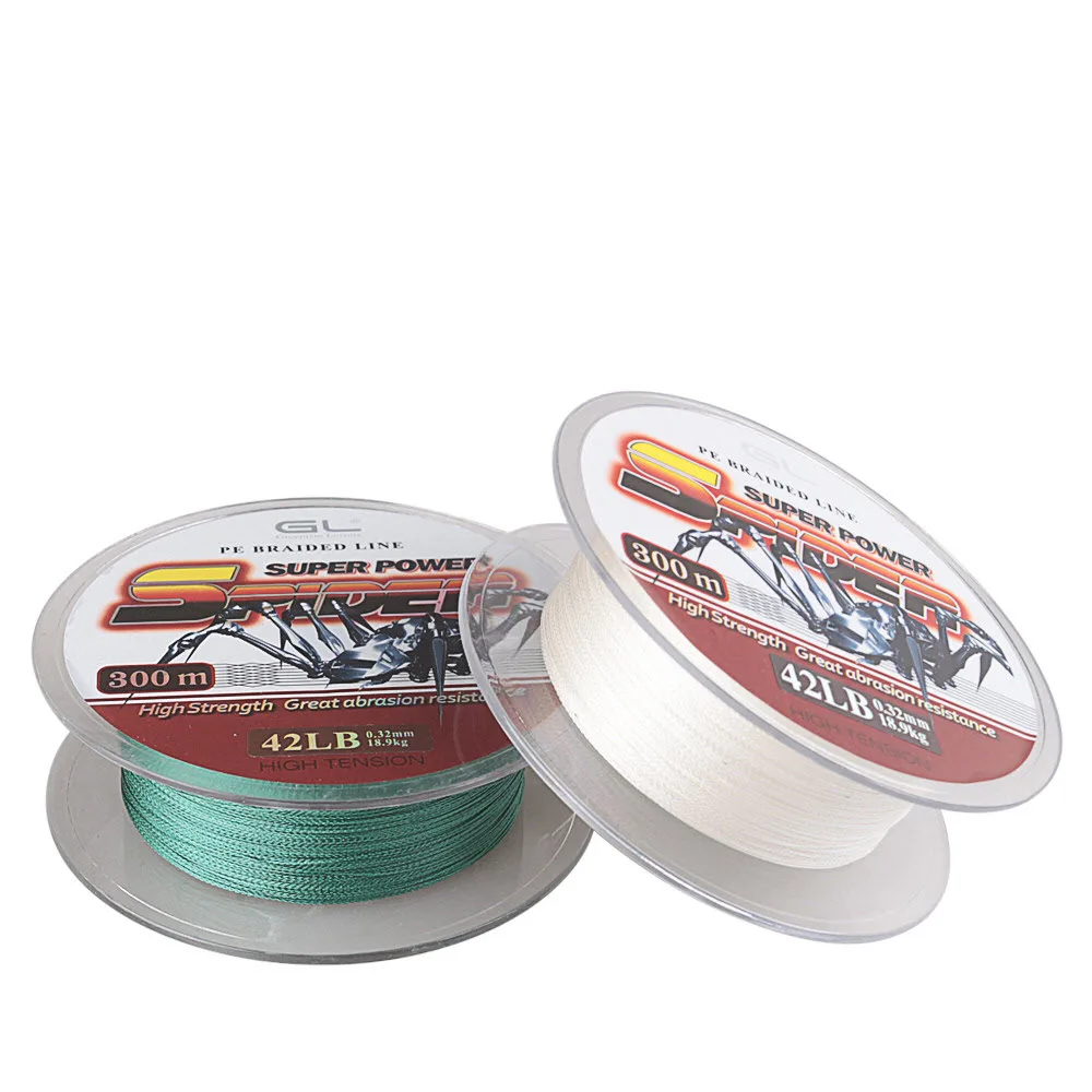

300m 4 Braided Fishing Line 12-80lb Stands Multifilament PE Line for Freshwater/Saltwater 0.4#-8.0# Wire Line for Carp Fishing