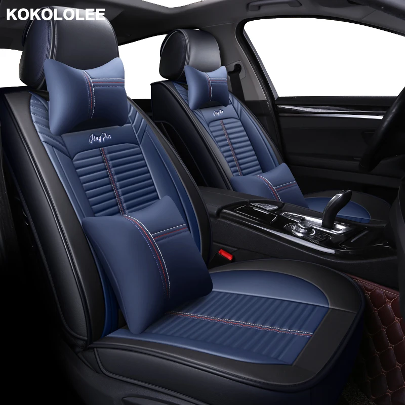 

KOKOLOLEE pu leather car seat covers For Toyota Corolla Camry Rav4 Auris Prius Yalis Avensis SUV auto accessories car sticks