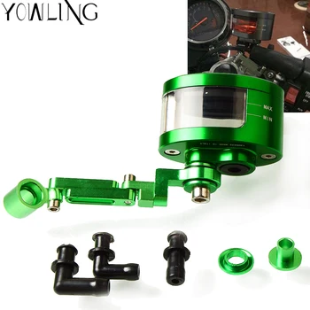 

Universal Motorcycle Brake Fluid Reservoir Oil Tank with mounting kit For Kawasaki VERSYS 1000 VULCAN/S 650cc Z800 Z 1000SX
