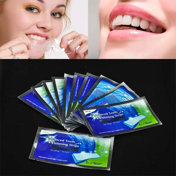 TEETH WHITENING STRIPS, Mint Flavor Teeth Whitening Strips, Whiten Your