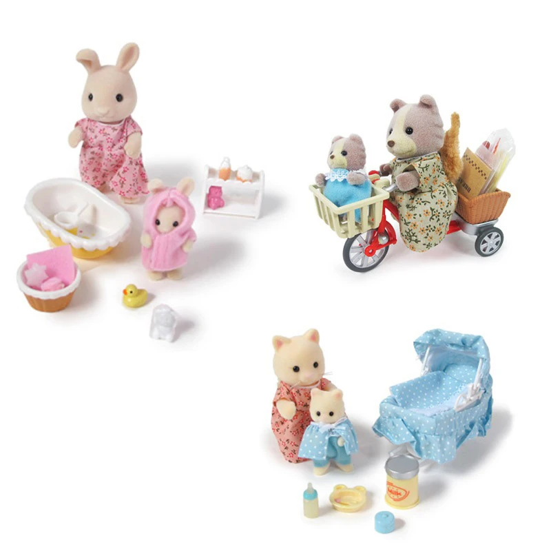 

Sylvanian Families Mother & Baby Dollhouse Playset Pack w/2 figures & Accessories Girl Kids Toy Gift New