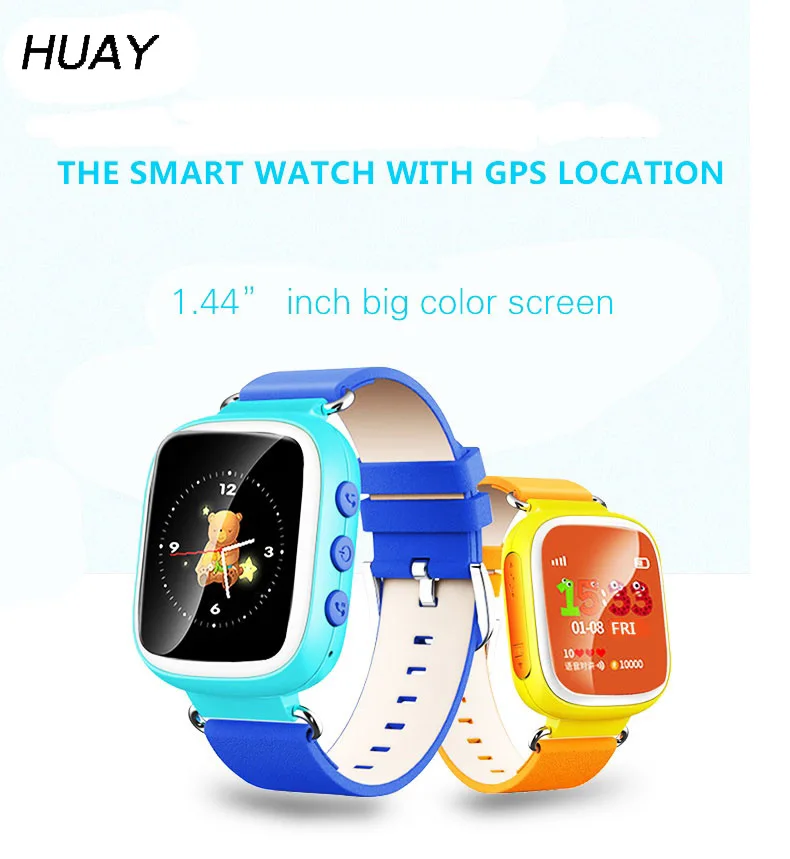

Kids GPS Tracker Watch Safe GPS smart Wristwatch GSM 1.44` SOS Call Finder Locator Tracking Children's watch Q80