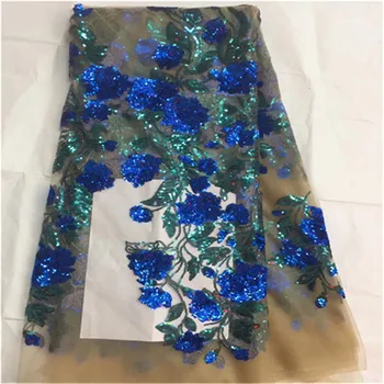 

Lace Fabric 2019 High Quality Lace African Bridal Lace Fabric High Quality Sequins Nigerian Lace Fabrics For Dress