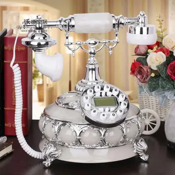 

The new European antique landline jade retro fashion telephone