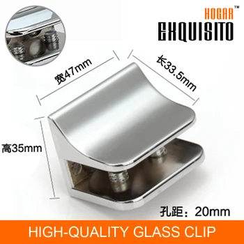 

Seiko Quality Home Hardware Fitting Glass F Clamp Fixed Folder Bracket Card Clip Glass - Plate