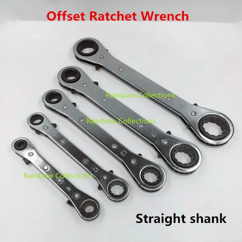 Straight shank Metric Double Torx Ratchet Wrench Offset Rapid Ratchet