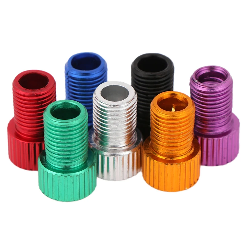 5Pcs Presta Schrader Bicycle Valve Adapter Air Pump Road Bike Tire Gas Tube Tool