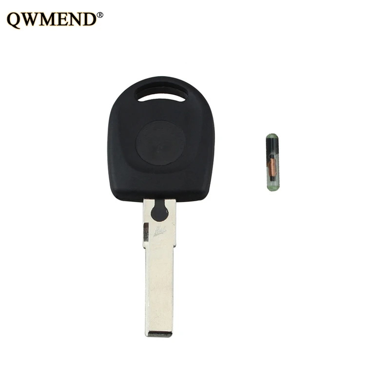 QWMEND 5 шт. * транспондер чехол для ключей и чип ID48 Polo Golf SEAT Ibiza Leon SKODA Octavia AUDI оболочка |