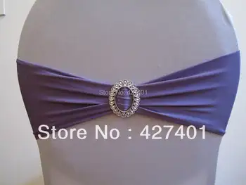 

Purple Lycra Band With Oval Buckle for Wedding Decoration