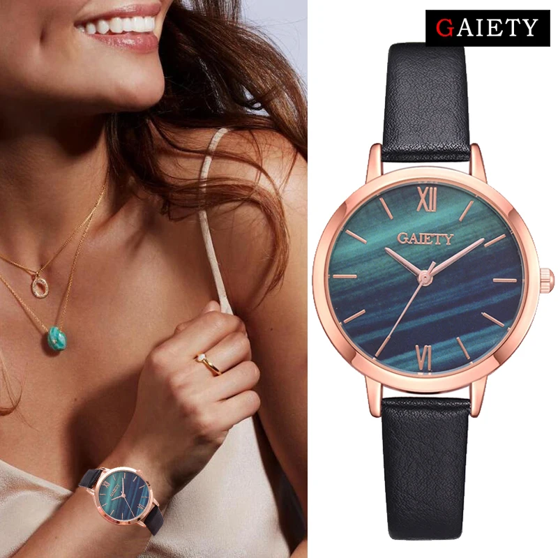 Fashion Malachite Green Dial Creative Leather Band Dress Watches For Women Bracelet Quartz Watch Clock Female Relogio Fashion Malachite Green Dial Creative Leather Band Dress Watches For Women Bracelet Quartz Watch Clock Female Relogio