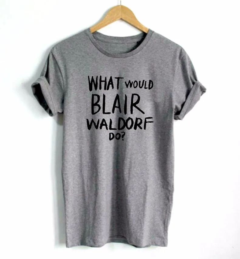 ماذا بلير والدورف تفعل! طباعة المرأة التي شيرت القطن عارضة مضحك t قميص لسيدة أعلى المحملة محب نعرفكم هبوط السفينة F582