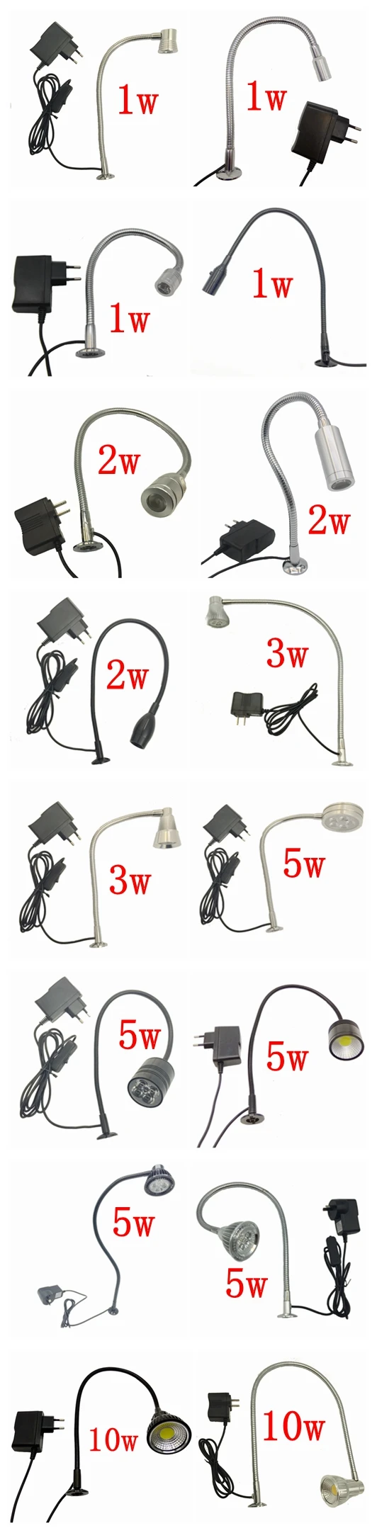 Torno do Diodo Emissor de Luz Braço Flexível 5 w 12 High Quality Luzes e Iluminação