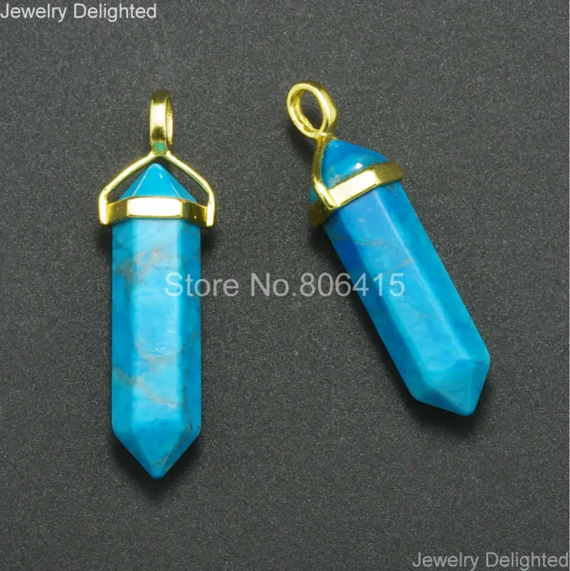 Natural Gemstones Heart Reiki Chakra Healing Pendant Beads Jewelry Craft Pick
