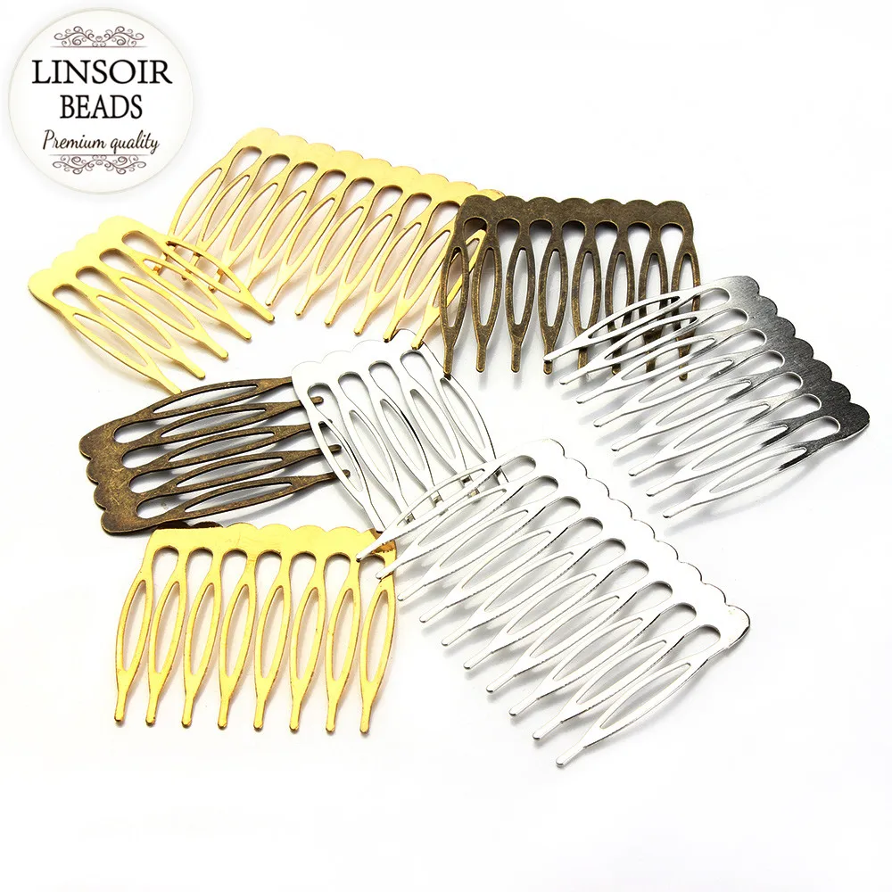 5/8/10 Teeth Metal Hair Comb Hair Clips Claw Hairpins DIY Jewelry Findings & Components Wedding Jewelry F1810 10pcs/lot hair accessory hair clip hair comb jewelry accessories
