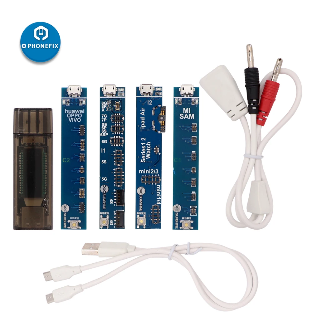 

Флюоресцентная плата для аккумулятора с USB-цифровым дисплеем, тестер для быстрой зарядки iPhone 8/8 Plus/X/XR/XS/MAX для телефонов Android
