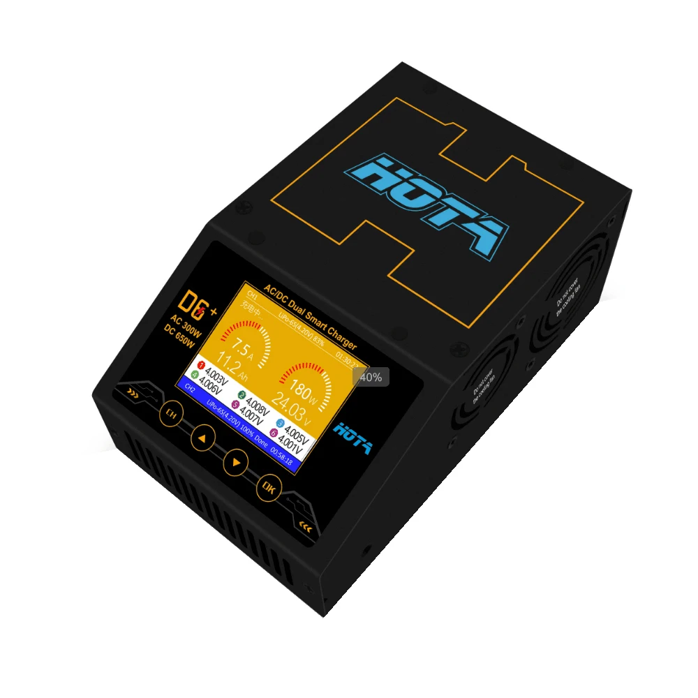 HOTA D6+ AC 300W DC 2X325W 2X15A Dual Channel Smart Battery HOTA D6+ AC 300W DC 2X325W 2X15A Dual Channel Smart Battery