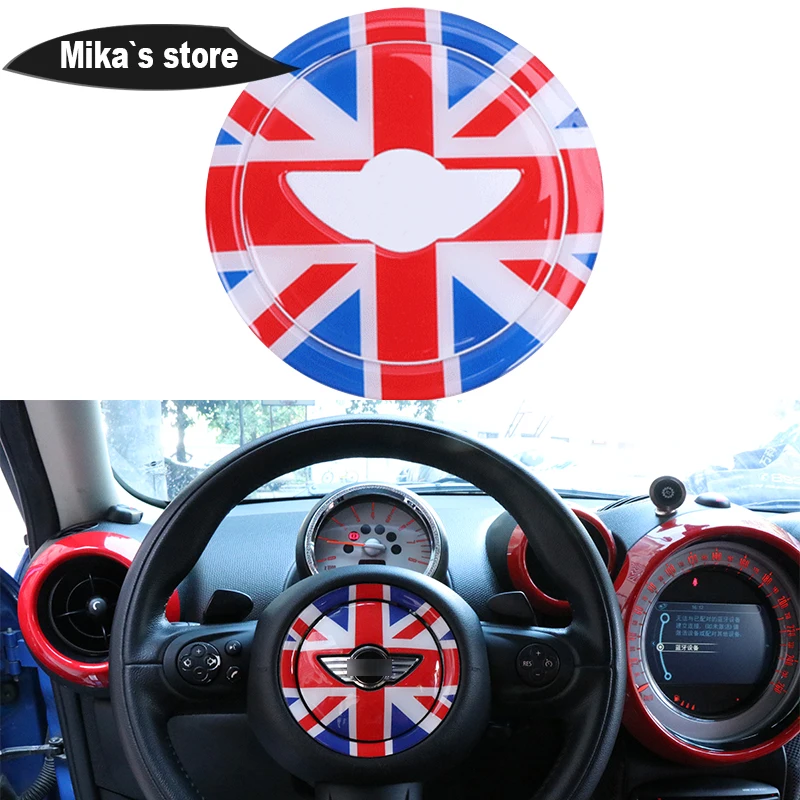 Новая 3D наклейка на рулевое колесо Union Jack с центральной панелью эпоксидные