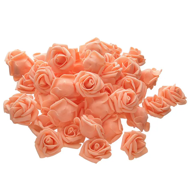 4,5 см, 50 шт./лот, большой ПЭ пенопласт, роза, искусственный цветок, голова для дома, свадебное украшение, сделай сам, скрапбукинг, венок, поддельная декоративная роза - Цвет: A4