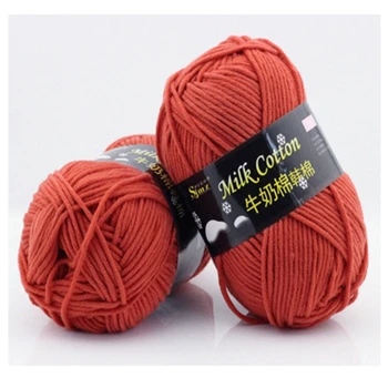 

300g/Lot Crochet Organic Baby Wool Roving Cotton Yarns Skein Hand Knitting Cashmere Yarn China Laine A Tricoter Katoen Garen