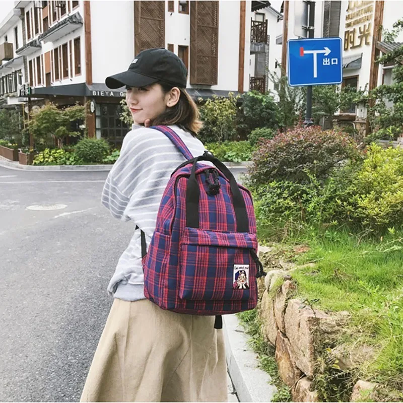 Female Casual Cotton Fabric Backpacks Bagpack Women Back Pack Bagpack Backpack Bookbag School Bags For Teenage Girls Backpack Female Casual Cotton Fabric Backpacks Bagpack Women Back Pack Bagpack Backpack Bookbag School Bags For Teenage Girls Backpack