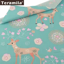 Teramila зеленый Tecido Животные узоры материал стежка Twill Tissu Coton DIY швейная хлопковая ткань Скрапбукинг Telas