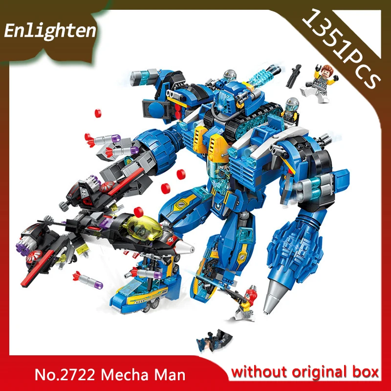 

Enlighten 2722 1351pcs High-Tech Era Garma Mecha Man Educational Technic Bricks Toy For Boy Gift Compatible Legoings