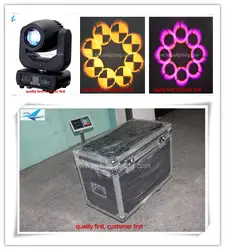 С дорожным корпусом DJ dmx 512 сценическое освещение Светодиодная точечная движущаяся головка зум 150 Вт лампы 3-фасетная Призма