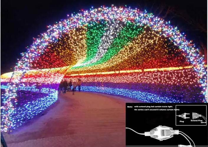 3w Decoration Lights 10m 100 Led String Light Christmas 110v 220v Wedding Garland Outdoor Curtain Rope Lamps Extend Plug X10pcs 3w Decoration Lights 10m 100 Led String Light Christmas 110v 220v Wedding Garland Outdoor Curtain Rope Lamps Extend Plug X10pcs