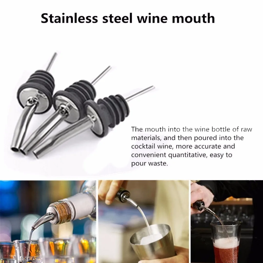 14Pcs Cocktail Shaker Set Drinks Strainer Bottle Opener Maker Mixer Bar Tool  Bartender Tool
