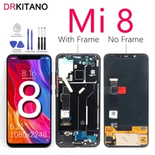 Для Xiaomi mi 8 ЖК-дисплей сенсорный экран дигитайзер для Xiaomi mi 8 ЖК для Xiaomi mi 8 дисплей AMOLED mi 8 замена экрана