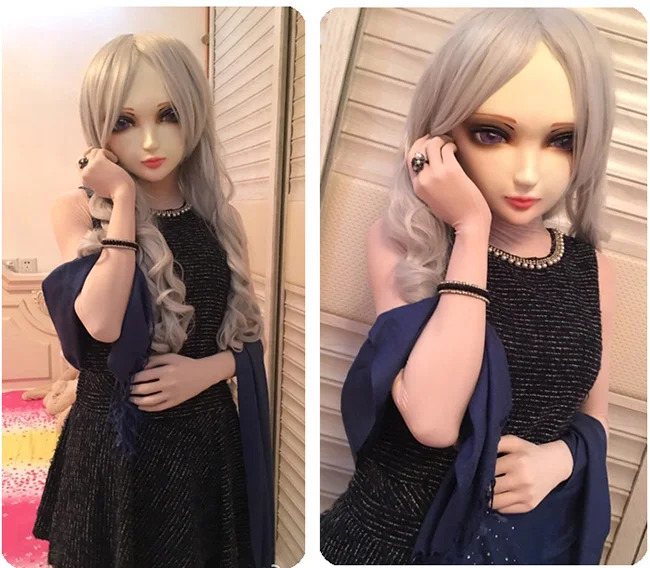 (Zi-05) Женский милая девушка смолы половина головы кигуруми маска с BJD средства ухода для век косплэй японского аниме роль маска Лолиты Crossdress