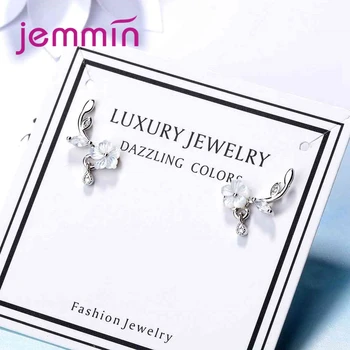 

Special Flower Design Earrings For Women Female Great Wedding Engagement Pattern 925 Sterling Silver Jewelry Popular