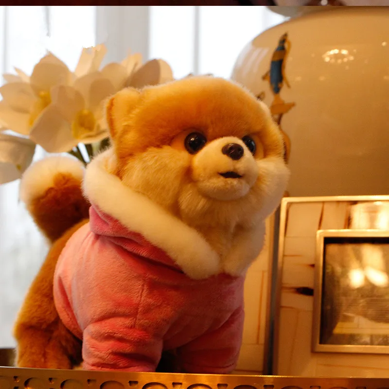 Dorimytrader lovely mini animal Shiba Inu plush toy soft quality animals akita dog doll baby gift decoration 28x22x13cm DY50136  (5)