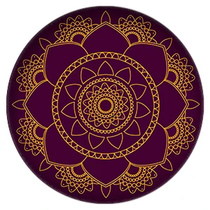 ZDYING 5 размеров 5 шт./лот Индия фигурка Йога с символом "мандала" Хна Цветок стекло кабошон буддизм чакра стекло купол Украшения из бусин - Цвет: HM029