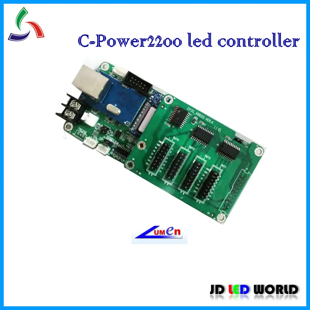 

c-power2200 single and dual color led moving sign controller card lumen led card