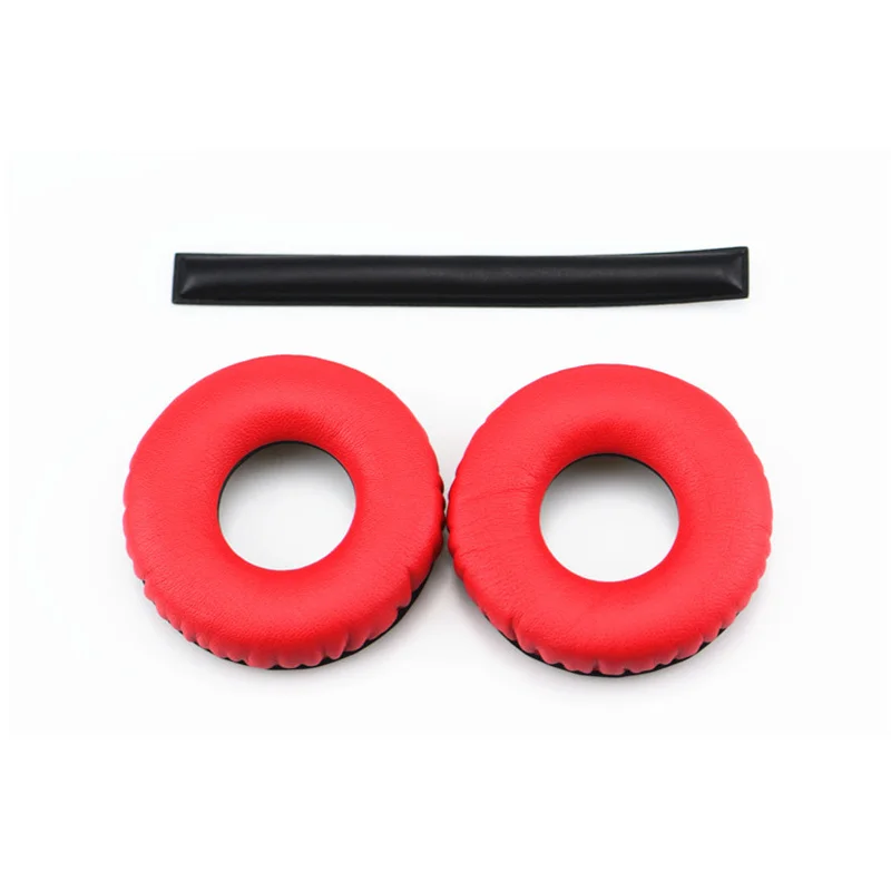 Foam Ear Pads Cushions for Sennheiser HD25-1 II HD25 Headphones Red Black High Quality 12.6 (1)