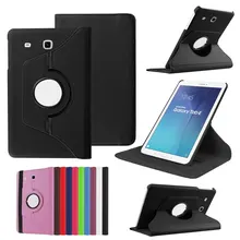 Вращающийся на 360 градусов чехол-подставка для samsung Galaxy Tab E 9,6 дюймов 560 T561 SM-T560 из искусственной кожи флип-чехол для планшета защитный чехол