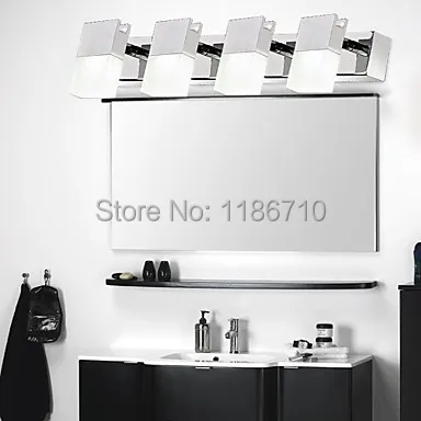 

4 Light crystal wall lamp Artistic Stainless Steel Plating led wall light crystal wall sconce Free shipping