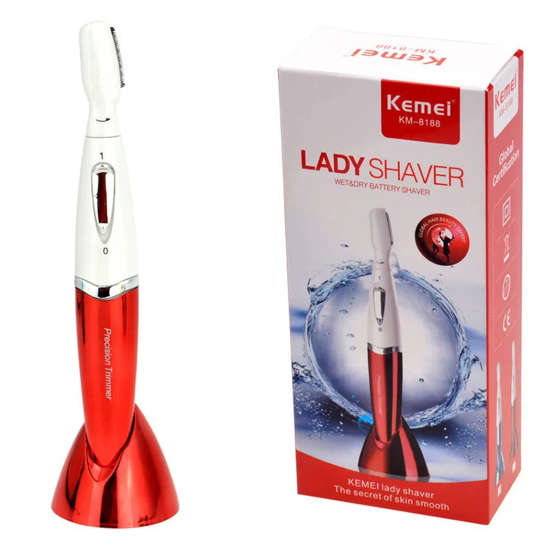 

Waterproof Electric Eyebrow Trimer Micro Precision Trimmer Clipper Lady Shaver Wet&Dry Use Bikini Face Led Hair Remover Razor