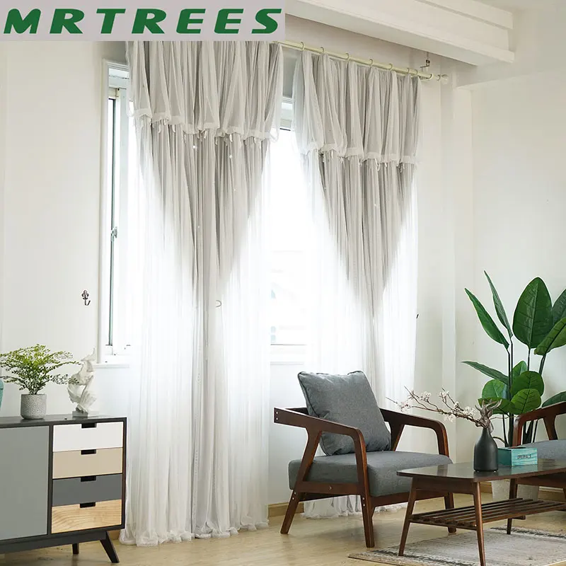 Современные Плотные Шторы MRTREES для гостиной детской спальни оконные шторы дома