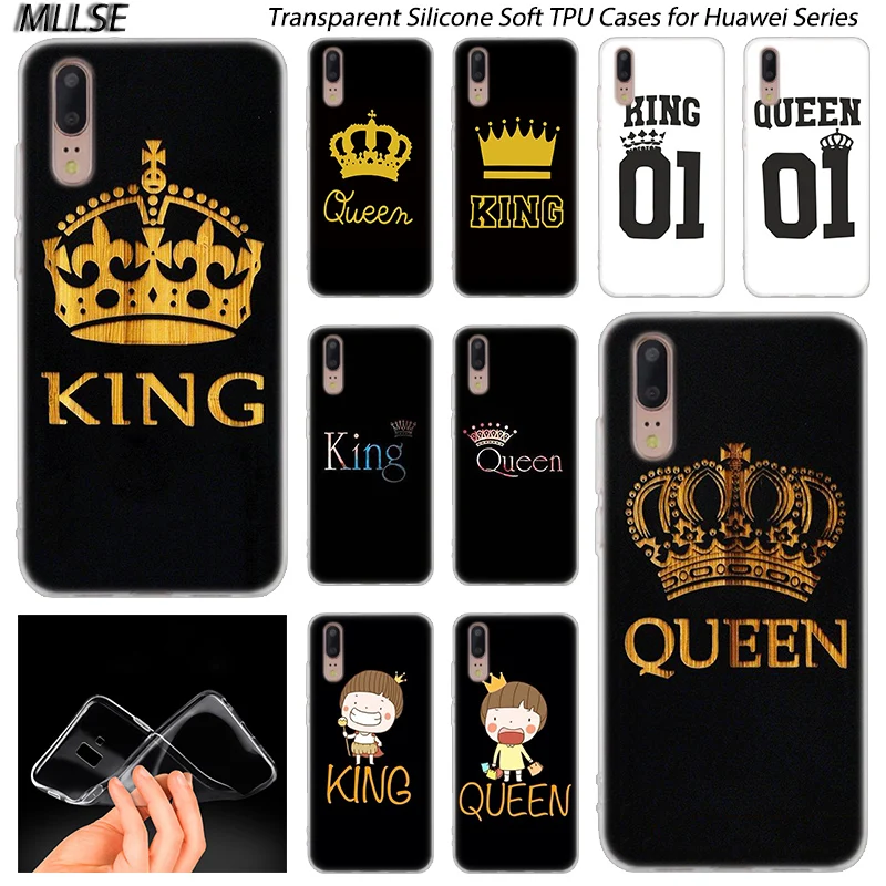 Чехол King Queen 01 Для Huawei P30 P20 P10 P9 P8 Lite 2017 Pro Mini PSmart 2019 Plus | Мобильные телефоны и