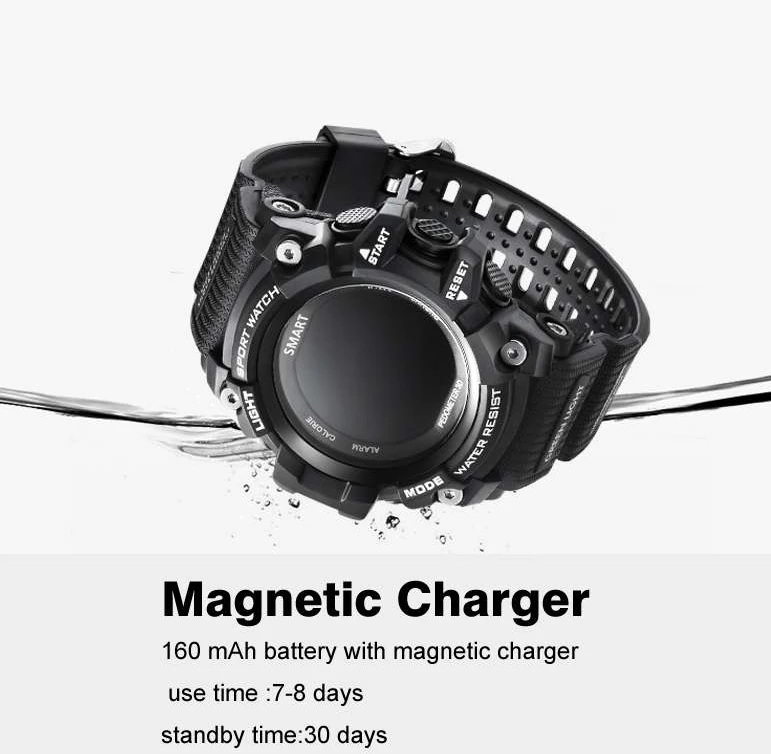 Смарт-спортивные часы T1 OLED дисплей монитор сердечного ритма IP68 водонепроницаемый Push-сообщение напоминание о вызове для телефона Android IOS