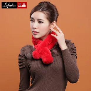 (TopFurMall) женские модные шарфы из натурального меха кролика Рекс 2 линии зимний
