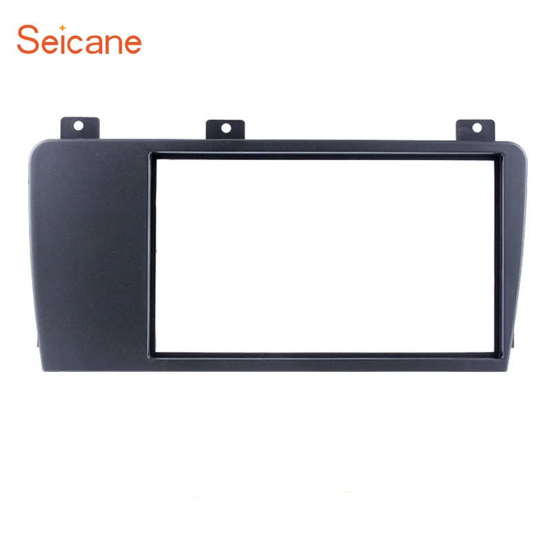 

Seicane 2Din Black Fascia Frame Audio Frame Trim Surround CD Dashboard Panel For 2004 2005 2006 2007 Volvo XC70 V70 S60