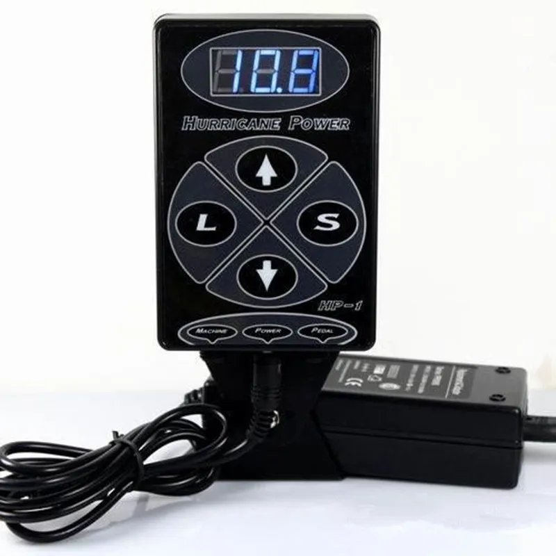 Tattoo Power Supply Metal material Brand New Hurricane Power Supply Digital LCD Dual Input Power Supply